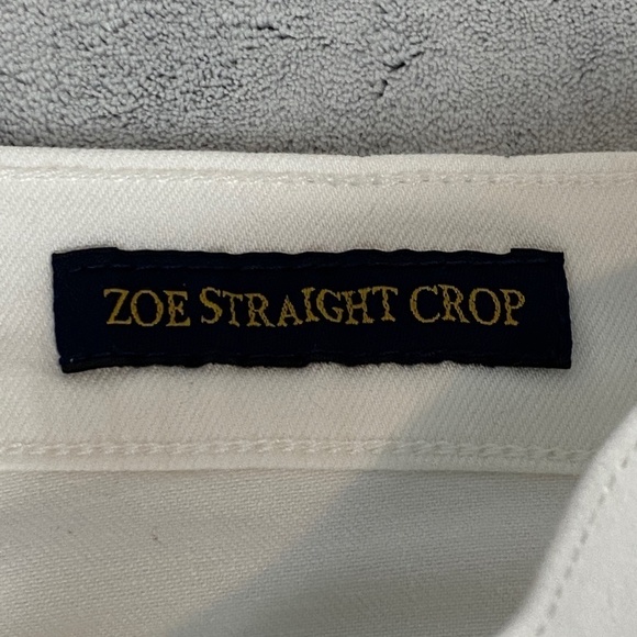 Lucky Brand Zoe Straight Crop Ankle Jeans White Size 6 / 28 Mid Rise - Picture 9 of 9